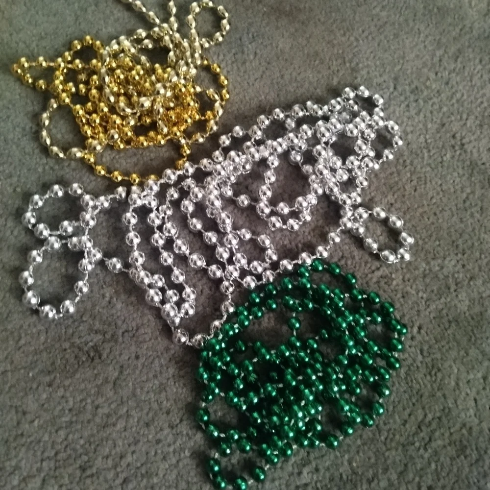 20 Assorted necklace beads for Mardi gras brand new never used​